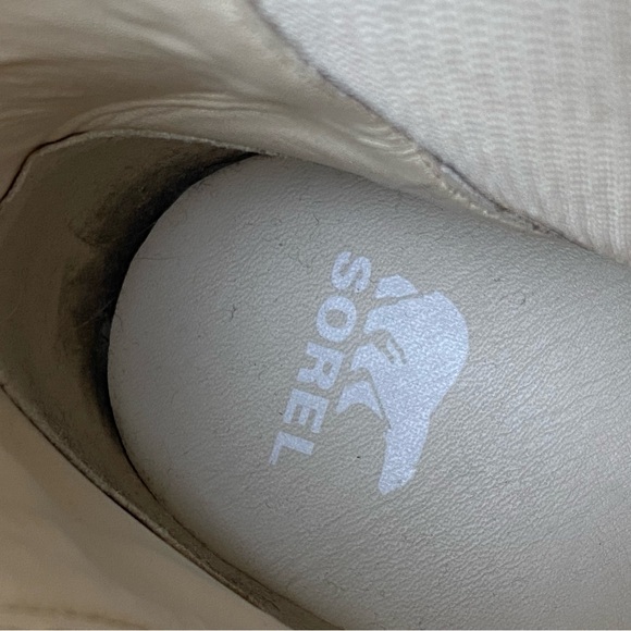 Sorel BREX Womens 10 US NL4303-120 Cream Round Toe Pull-On Ankle Chelsea Boot WP - Picture 6 of 13